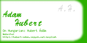 adam hubert business card